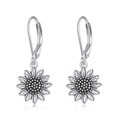 PRICES MAY VARY. ❤DESIGN DEAL❤ -- Symbolism of Sunflower:You are my sunshine. Fits for Any Occasion as Daily Wearing Home and Office,gifts for her ❤Material❤ -- 925 Sterling Silver, Nickel-free, Lead-free, Cadmium-free and Hypoallergenic, Especially for those with sensitive skin. ❤SIZE❤ -- Sunflower Size:10mm*10mm, Package : Gift Box. ❤PACKET❤ -- Comes with the charm gift box, Perfect Gifts for yourself, children, girlfriend, daughter, granddaughter,sister, friends , wife ,business partner, on B Sterling Silver Locket Necklace, Graduation Money, Sunflower Jewelry, Sunflower Earrings, Evil Eyes, Package Box, Sister Friends, Leverback Earrings, Business Partner