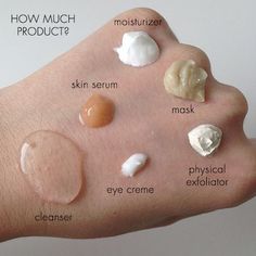 Are you using too much of your favorite #skincare? Use our quick cheat sheet: Cleansers: Two pumps Skin serums: Pea-sized amount Moisturizers: Chickpea-sized amount Masks: Chickpea-sized amount Physical exfoliators: Pea-sized amount Eye cremes: Half the size of a pea Diy Face Cream, Skin Symptoms, Eyeliner Tips, Cream For Oily Skin, Skin Care Routine Order, Dry Flaky Skin, Smink Inspiration, Flaky Skin, How To Get Rid Of Acne