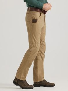 WORKWEAR WARDROBE STAPLE A style that works as hard as you do, our Wrangler® RIGGS WORKWEAR® Utility pants are designed to stand up to any job that comes their way. The durable yet lightweight pants feature reinforced front panels and a cotton blend construction with the right amount of stretch to keep you moving comfortably. Function-first pockets, including a large utility side pocket and reinforced, Cordura-lined back pockets, provide plenty of storage options for small tools and other on-the-job essentials. At 7.4 ounces, these lightweight utility pants are the perfect year-round staple for your workwear wardrobe. Workwear Wardrobe, Wrangler Pants, Small Tools, Mens Work Pants, Lightweight Pants, Utility Pants, Detail Shop, Men's Apparel, Work Pants