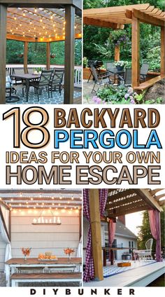 backyard pergola ideas for your own home escape by diybunker