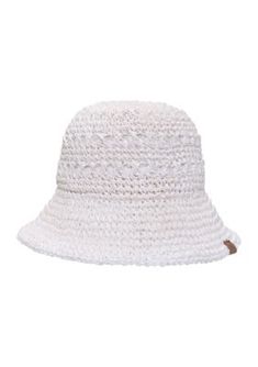 Crafted from lightweight and breathable paper straw, this hat combines fashion and comfort effortlessly. The intricate crochet detailing adds a touch of texture and sophistication, making it a chic choice for sunny days. With its wide brim, it offers excellent sun protection while keeping you cool and stylish. | Lauren Ralph Lauren Women's Paper Straw Crochet Bucket Hat, White Lightweight Paper Straw Bucket Hat For Spring, Adjustable Woven Yarn Crochet Hat, Spring Crochet Straw Hat Made Of Yarn, White Woven Sun Hat For Summer, White Paper Straw Panama Hat For The Beach, Crochet Hat With Short Brim For Spring, Spring Beach Sun Hat With Crochet Trim, Casual Paper Straw Crochet Hat For Summer, Spring Yarn Brimmed Sun Hat