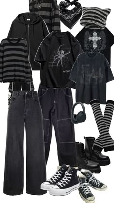 Punk Style Outfits, Clothing Design Sketches, Emo Outfits, Alternative Outfits, Cool Clothes