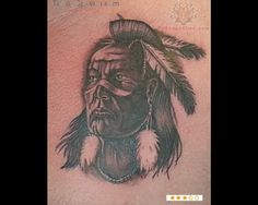 Native American Warrior Tattoo Design Design Of Tattoosdesign Of ... Indian Warrior Tattoo, Native Warrior, Indian Drawing, Native Tattoos