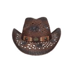 Back by popular demand. An open-weaved two-tone cowboy hat featuring a southern band trim! UVA/UVB SPF 50 Protection Southern Style Brown Hat Band For Rodeo, Southern Style Brown Hat Bands For Rodeo, Southern Style Fedora For Western-themed Events, Country Style Hat For Country Concerts, Distressed Brown Brimmed Hat, Distressed Brown Hat For Rodeo, Brown Southern Style Hat For Rodeo, Western Distressed Brown Hat, Distressed Brown Hat For Country Events