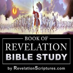 the book of revelation bible study with an image of people running in front of them