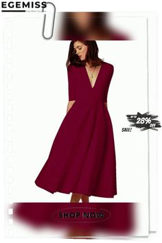 Vintage Women Casual Plus Size Elegant Ball Gown Sexy V Neck Long Party Dresses White Dresses Chic Solid Color Prom Dress, Elegant Solid Color Dresses For Party Season, Elegant Solid Color V-neck Party Dress, Party Midi Dress With Stretch In Solid Color, Party Midi Dress With Stretch, Solid Color, Party Stretch Midi Dress In Solid Color, Fitted Solid Color Maxi Dress For Cocktail, Fitted Solid Color V-neck Dress For Party, Party Midi Dress In Solid Color