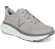 This walking sneaker helps transition you forward with good momentum and push-off. Flex grooves provide flexibility at the front of the shoe, while the nitrogen-infused midsole allows for optimal shock absorption and total comfort. From Vinoic®. Athleisure Sneakers For Walking With Arch Support, Gray Sneakers With Arch Support For Light Sports, Sporty Walking Shoes With Gel Cushioning, Gray Sporty Sneakers With Arch Support, Ergonomic Sneakers With Arch Support For Walking, Ergonomic Walking Sneakers With Arch Support, Dynamic Low-top Sneakers With Gel Cushioning, Dynamic Low-top Sneakers With Arch Support, Gray Sneakers With Cushioned Footbed For Walking