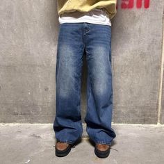 Vintage Baggy Y2k Urban Wide Leg Blue Faded Distress Wash Denim Skater Jeans 2000s Our Desired F/W ‘24 Faded Baggy Denim Waist Size 28, 30, 32, And 34 Available Length Fits Like A 34 (Model Is 6ft 180lbs) Brand New Shipping Is $8 Measurements Waist: True To Size Inseam: 31 Inches Rise: 14 Inches Leg Opening: 13 Inches Dm Me To Bundle Items For A Discounted Price !! 90s Style Baggy Blue Jeans, Baggy Washed Y2k Jeans, Baggy Y2k Washed Jeans, Oversized Faded Jeans For Fall, Y2k Style Baggy Washed Jeans, Oversized Y2k Denim Bottoms, Relaxed Fit Y2k Denim Jeans, Y2k Relaxed Fit Denim Jeans, 90s Style Baggy Jeans For Fall