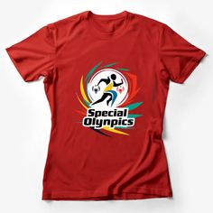 Show your support for the Special Olympics with this vibrant, eye-catching t-shirt featuring the colorful Special Olympics logo. Perfect for athletes and fans alike, this tee is a great way to express your excitement and encouragement for participants in these inspiring sporting events. Made from soft, breathable material, it's comfortable for everyday wear and sporting activities. Custom graphic T-Shirt.Customize your color Special Olympics Logo, Football Graphic Tee, Sports Costume, Colorful Logo, Special Olympics, Inspirational Tees, Gifts For Sports Fans, Statement Shirt, Casual Summer Shirts