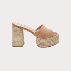 Beauty that’s not up for debate. Sunset is an espadrille that feels familiar in all the right ways, maintaining comfortability without playing it too safe. Made in Spain and as its name suggests, Sunset transitions from day to night with lovable and unparalleled ease. - Heel Height: 3-3/4 inches - Elevated Platform - 1-3/4 inches - Fit: True to size - Leather Sole - Made in Spain Taupe Sandals, Day To Night, To Night, Modern Woman, Espadrilles, Heel Height, Spain, Heels, Leather