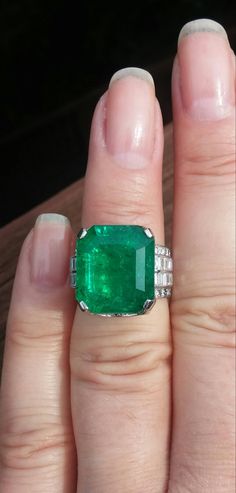 Stunning, Exeptional, One Of A Kind Ring The Ring made from 14k Gold, 15.64mm x 13.88mm, approximately 10ct Columbian Emerald / probably less, the Emerald is not deep, I can't measure, look like 5mm/..? Columbian Emerald Stunning Deep Green color, Bright, Natural, not treated, not heated, Have Natural Inclusions, natural small lines and very few tiny, flea bites chips... Color in depend on lighting. All pics I made outside, in cloud day. The pics doesn't have camera color effects... Approximatel Luxury Gia Certified Emerald Cut Gemstones, Luxury Emerald Cut Gemstones For Anniversary, Gia Certified Dazzling Round Emerald Ring, Dazzling Round Emerald Ring With Diamond Cut, Gia Certified Dazzling Emerald Ring, Gia Certified Emerald Cut Fine Jewelry Gemstones, Gia Certified Emerald Cut Gemstones For Anniversary, Dazzling Gia Certified Round Cut Emerald Ring, Gia Certified Emerald Cut Gemstone For Fine Jewelry