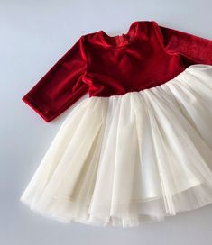 Christmas Baby Girl Dress Girl Birthday Dress Toddler | Etsy Holiday Princess Dress With Tulle, Elegant Christmas Tutu Dress In Tulle, Winter Long Sleeve Princess Dress For Birthday, Winter Birthday Princess Dress With Long Sleeves, Long Sleeve Winter Princess Dress For Birthday, Winter Long Sleeve Birthday Princess Dress, Elegant Christmas Tulle Tutu Dress, White Tulle Christmas Dress, Princess Tulle Holiday Dress For Christmas