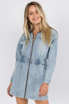 Button down denim mini dress. NOTE: If your size is not available, please register your email in EMAIL ME WHEN AVAILABLE link. Denim Mini Dress, Denim Mini, Me When, Button Downs, Not Available, Mini Dress, Dresses