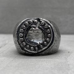 Project50g | PORTAL RING - unusual round signet ring with a crack and a hole in the center – project50g Symbolic Round Hand Cast Signet Ring, Brutalist Oxidized Open Ring, Unique Hand Cast Round Signet Ring, Artisan Hand Cast Round Rings, Ancient Portal, Font Examples, The Portal, In The Desert, The Desert