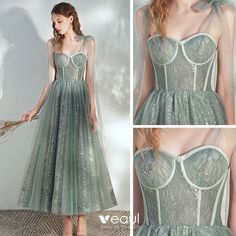 Green Sleeveless Corset Dress For Wedding, Sleeveless Corset Dress With Corset Back For Party Season, Sleeveless Evening Dress With Corset Back For Banquet, Green Sleeveless Evening Dress With Corset Back, Sleeveless Green Dress With Corset Back, Green Sleeveless Dress With Corset Back, Sleeveless Bridesmaid Dresses With Straps, Sleeveless Strap Dresses For Prom Season, Sleeveless Strapless Dress With Corset Back For Bridesmaid