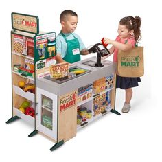 Melissa & Doug Fresh Mart Grocery Store : Target Kids Grocery Store, Play Grocery Store, Play Kitchens, Play Food Set, Melissa And Doug, Melissa & Doug, Cash Register, Play Space, Play Food