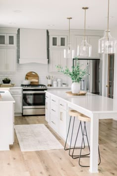 the kitchen is clean and ready to be used for cooking or dining room purposess