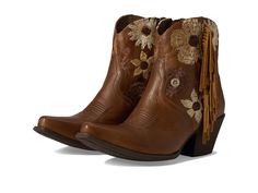 PRICES MAY VARY. ATS technology provides ergonomic support on uneven terrain Leather lining Duratread sole is extremely durable while still letting your foot flex Embroidered stitch pattern Full inside zip Cowgirl Boots Square Toe, Short Cowboy Boots, Boots Zipper, Embroidered Boots, Boots Square Toe, Tan Woman, Western Boot, Boots Leather, Cowgirl Boots