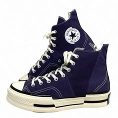 Shop dealsbuffet's closet or find the perfect look from millions of stylists. Fast shipping and buyer protection. Converse Chuck Taylor 70 Plus High Top Canvas Purple Women’s Sneakers A00866C Brand new with box no lid. 100% AUTHENTIC! An unexpected update on an all-time classic, the Chuck 70 Plus mixes iconic features with future-forward styling. A fusion of mixed-weight canvas comes together with bold, asymmetrical lines for a statement-making look. Spliced rubber and ankle patch details keep Sporty Converse Platform Sneakers With Rubber Sole, Sporty High-top Slip-on Sneakers With Vulcanized Sole, Converse Custom Sneakers With Contrast Sole For Streetwear, Converse Sporty Platform Sneakers With Rubber Sole, Sporty Converse Sneakers With Round Toe, High-top Canvas Slip-on Sneakers With White Sole, Converse Sporty Basketball Shoes With Round Toe, High-top Canvas Shoes For Streetwear With Abzorb Midsole, High-top Slip-on Sneakers With Contrast Sole For Streetwear