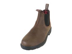 Blundstone Kids 1468 (Toddler/Little Kid/Big Kid) - Kids Shoes : Antique Brown : The weatherproof Blundstone Kids 1468 boots are designed to keep up with their rugged day-to-day lifestyle. The slip-on ankle boots are crafted in a distressed leather upper with stretch side panels. Rounded-toe construction features pull-tabs at the collar for easy on-and-off. Designed with a supersoft man-made lining, removable EVA footbed, and a gripped polyurethane outsole. Imported. Weight of footwear is based Rugged Slip-resistant Boots For Fall, Distressed Brown Boots For Outdoor Fall Activities, Rustic Waterproof Boots With Reinforced Toe For Fall, Waxed Finish Boots For Outdoor Fall Activities, Fall Outdoor Boots With Waxed Finish, Waxed Finish Outdoor Boots For Fall, Casual Waxed Finish Boots For Winter, Casual Chelsea Boots With Reinforced Toe For Outdoor, Rugged Chelsea Boots With Reinforced Toe For Outdoor