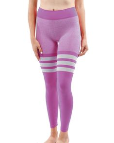 Cassidy Legging - Purple - Hipimi Purple High Waist Compression Activewear, Purple Breathable High Stretch Leggings, Breathable Purple Sporty Yoga Pants, Sporty Breathable Purple Yoga Pants, Breathable Purple Yoga Pants, Breathable Purple Yoga Pants For Gym, Purple Compression Breathable Bottoms, Purple High Waist Leggings For Pilates, Sporty Purple Yoga Pants For Training