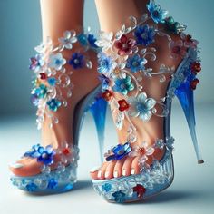 Heels For Ladies, Resin Bag, Glass Heels, Magic Shoes, Wearable Art Fashion, Shoes Heels Classy