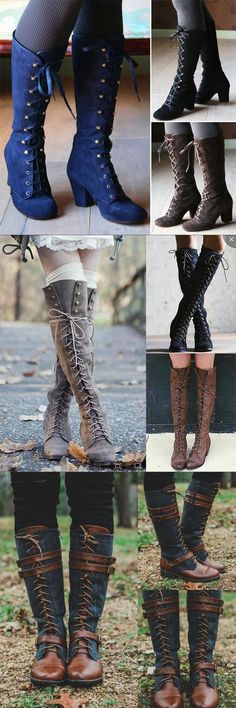 Punk Boots, Gothic Vintage, Retro Punk, Boots Women Fashion, Cosplay Dress, Moda Vintage, Fantasy Clothing, Character Outfits, Outfit Idea