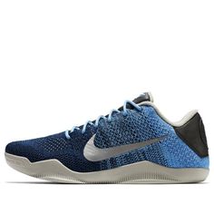 Nike Kobe 11 Elite Low 'Brave Blue' 822675-404 (SNKR/Gradient/Basketball) Blue Breathable Basketball Sneakers, Blue Breathable Sneakers For Basketball, Breathable Blue Sneakers For Basketball, Blue Breathable Basketball Shoes, Breathable Blue Basketball Shoes, Nike Blue Sneakers For Sports Events, Nike Blue Basketball Shoes, Blue Breathable Basketball Shoes For Sports Events, Hoop Shoes