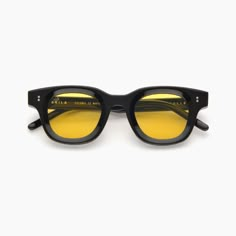 BLACK ACETATE / YELLOW LENS / SILVER HARDWARE DESCRIPTION Apollo is a chunky frame with flat “zero base” lenses to fuse a classic era with the current wave, subtly refining a timeless silhouette. Each pair is handmade in limited numbers to maintain precision and quality that will look great and last for years. We plant a tree for each pair of glasses sold on our website in partnership with Eden Reforestation Projects. FEATURES Eco-conscious acetate frame Optical Class 1 nylon lenses for clarity Barrel Hinges, Prescription Eyewear, Eyewear Brand, Unisex Sunglasses, Eco Conscious, Mode Inspiration, Prescription Lenses, Silver Hardware, Black N Yellow