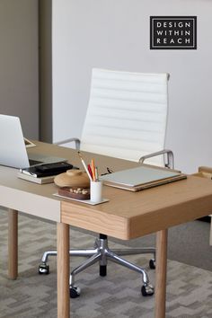 Enhance your work-from-home experience with the Leatherwrap Sit-to-Stand Desk from Design Within Reach. Its sleek design and ergonomic functionality create a stylish and comfortable workspace. Embrace the perfect balance of productivity and design with this desk.