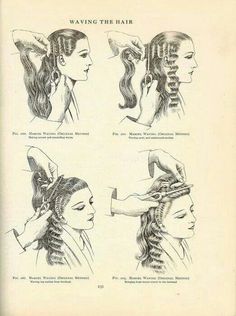 Marcel waving 1930 Long Hairstyles, 1930s Long Hairstyles, 1930s Long Hair, 1930 Hairstyles For Long Hair, 1930s Hair Long, 1930s Hairstyles For Long Hair, Flapper Hairstyles For Long Hair, 1930 Hairstyles, 1930 Hair