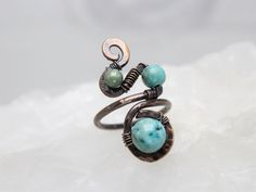 Oxidized Copper Stone Wire Wrapped Adjustable Ring Jewelry, Turquoise Gemstone Handmade Hammered Large Big Ring, Armenian Homemade Jewelry https://www.etsy.com/ArmenianSunnySilver/listing/1318942071/oxidized-copper-stone-wire-wrapped?utm_campaign=Share Adjustable Turquoise Chrysocolla Ring, Artisan Turquoise Ring Jewelry, Adjustable Turquoise Nature-inspired Jewelry, Handmade Adjustable Green Turquoise Ring, Adjustable Turquoise Ring With Patina For Gift, Unique Adjustable Turquoise Ring With Patina, Unique Adjustable Turquoise Jewelry, Unique Adjustable Turquoise Ring, Handmade Adjustable Nature-inspired Ring