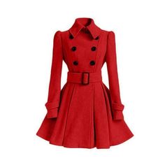 Red Long Coat, Embellished Coat, Cardigan Rosa, Winter Coat Dress, Plus Size Cute, Red Wool Coat, Chicago Vintage, Winter Work Wear, Outfit College