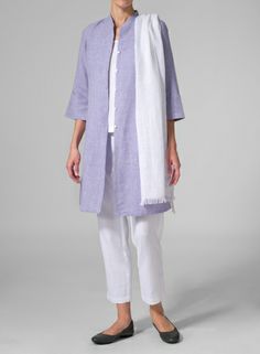 Light, lovely and simple, this long cut blouse is sure to delight your feminine side. White Long Sleeve Blouse For Casual Gatherings, Chic Linen Blouse For Layering, Spring Tunic Blouse For Layering, Spring Layering Tunic Blouse, Elegant Cotton Tunic Top, Short Sleeve Linen Blouse For Layering, Linen Short Sleeve Blouse For Layering, Linen Blouse For Layering With Short Sleeves, Elegant Linen Tops For Layering