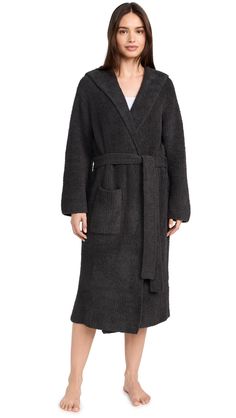 PRICES MAY VARY. HOODED ROBE: For ultimate luxury, we applied a rib stitch to our signature CozyChic yarn to add warmth and plushness. This unisex style features a cozy hood and is generously oversized without being too heavy. With generously sized front pockets and a removable belt this style looks great whether worn open or closed. Our shower robe comes in chic, neutral color options. Choose from silver ice, cream and carbon to match your bathroom decorations or towel sets. EASY WAIST TIE: Thi Robe With Hood, Bathroom Decorations, Lounge Robes, Towel Sets, Rib Stitch, Hooded Robe, Best Wedding Gifts, Pajama Robe, Style Looks