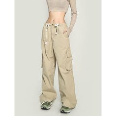 Age: 18-24 years oldSize: S M LStyle: CommutingCommuting: Korean versionWomen's trouser waist height: High waistColor classification: black khakiSKU: X22K6191Year Season: Spring 2023Thickness: RegularTrouser length: Long pantsWomen's pants type: cargo pantsMaterial composition: Other materials Harajuku 90s, Spring Outfits For School, Oversized Pants, 2000s Clothes, Black Khakis, Type Of Pants, Long Pants, Dress Suits, High Waisted Pants