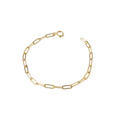 Introducing our Gold-Filled Paperclip Bracelet, the epitome of modern elegance and versatility. Crafted with precision and style, this bracelet features sleek, interlocking paperclip links for a contemporary twist on a classic design. Made with high-quality gold-filled material, it offers the luxurious shine of solid gold without the hefty price tag. Perfect for stacking or wearing solo, this bracelet adds a touch of sophistication to any outfit, whether casual or formal. Elevate your accessory Modern Gold Bracelet With Cable Chain, Chic Oval Link Paperclip Chain Bracelet, Elegant Gold Bracelet With Cable Chain And Rectangular Links, Modern Paperclip Bracelet With Solid Link Construction, Chic Yellow Gold Paperclip Chain Bracelet, Modern Yellow Gold Chain Bracelet With Paperclip Chain, Modern Gold Bracelet With Rectangular Links For Everyday, Modern Yellow Gold Paperclip Bracelet With Adjustable Chain, Modern Gold Bracelet With Rectangular Links