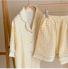 Elevate your sleepwear with our Vintage Gingham Shorts Pajama Set, crafted from 100% cotton for ultimate comfort. Embrace the soft and breathable fabric that gently drapes your body, providing a cozy night's sleep or lounging experience.The set includes a lightweight tank top and matching shorts with a delightful gingham pattern, evoking a sense of timeless charm. The shorts feature a stretchy waistband, ensuring a comfortable and secure fit, allowing you to move freely with ease. Indulge in the Stylish Bedding, Vintage Gingham, Plaid Set, Shorts Pajama Set, Gingham Pants, Cute Pjs, Gingham Shorts, Silk Sleepwear, Gingham Pattern