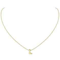 PRICES MAY VARY. CLASSIC FASHION NECKLACE -- This small letter necklace look very elegant with sweet and special design, beautiful for everyday wear or special occasion. If you have a "L" on your first name or last name, or it represents a special someone in your life, just buy this meaningful monogram necklace. STERLING SILVER NECKLACE -- Hypoallergenic 14k gold plated sterling silver, passed strict skin test grants allergy free, nickel-free, these tiny initial necklaces are safe for skin. NECKLACE SIZE -- Pendant Size: 6.8mm*5mm; Chain Size: 16inches + 2inches extension/Resizable which make sure it will fit perfectly on anyone. Clasp Type: Lobster-Claw-Clasps, easy to put on. GIFT FOR WOMEN-- Package with gift box, ideal gift on any occasions like Mother’s Day, Anniversary, Wedding, Chri Layered Initial Necklace, Danty Necklace, Necklaces Letter, L Necklace, Sterling Silver Initial Necklace, Silver Initial Necklace, S Initial, Small Letter, Letter Jewelry