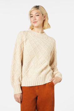 Quinn Sweater | ModCloth Green Product, Princess Highway, Vintage Clothes Women, Ribbed Neckline, Knitted Sweater, Cold Day, Cotton Yarn, Raglan Sleeve, Effortless Style