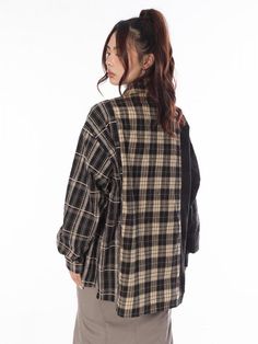 Material Composition: Synthetic fiber Material: Cotton Size Shoulder Chest Length Sleeve S 50cm 110cm 70cm 54cm M 51cm 112cm 71cm 54.5cm L 52cm 114cm 72cm 55cm XL 53cm 116cm 73cm 55.5cm XXL 54cm 118cm 74cm 56cm Oversized Cotton Long Sleeve Flannel Shirt, Oversized Fall Shirt For Layering, Oversized Shirt For Fall Layering, Oversized Shirt For Layering In Fall, Plaid Long Sleeve Tops With Relaxed Fit, Plaid Long Sleeve Relaxed Fit Tops, Relaxed Fit Shirt For Winter Layering, Winter Layering Shirt With Relaxed Fit, Winter Layering Cotton Shirt