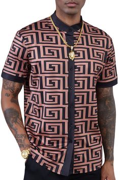 PRICES MAY VARY. OYOZONE Men's Noble African Dashiki Shirt is luxurious in not only look but feel,without wrinkling.Because of the stretchable fabric construction,It ensures more flexibility when moving.Its breathable nature also ensures that any wearer remains cool and light. Our African short sleeve button down shirts for men are printed with boho and African Mexican Ethnic Tribal Hippie style patterns,which are classic but trendy,and designed with vibrant colors and assorted elements,This fas Mens Club Outfits, African Dashiki Shirt, Cuban Men, Dashiki Outfit, Dashiki For Men, African Print Shirt, Dashiki Shirt, Mens Beach, Luxury Printing