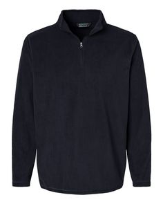 Unisex Micro-Lite Fleece Quarter-Zip Pullover - BLACK - S | Augusta Sportswear Micro-Lite Fleece Quarter-Zip Pullover T-Shirt in Black Size Small | Polyester Fleece Quarter Zip, Quarter Zip Fleece, Workwear Jacket, Sustainable Style, Performance Wear, Quarter Zip Sweatshirt, Quarter Zip Pullover, T-shirt Polos, Zip Sweatshirt