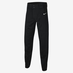 the nike pant in black is shown