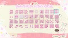 an image of a pink wallpaper with hello kitty and other things on it's side