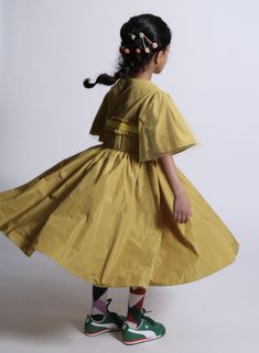 This gorgeous maxi-length, A-line silhouette dress is one of our most popular for any occasion from weddings to holidays. Designed with adorable details at the front and waist, short bell sleeves and a center-back button closure for easy dressing. Your little princess will be all smiles and dancing all night long. 100% Polyester Machine wash on cold, gentle cycle. Do not bleach. Line dry and use low heat when ironing. SKU: G-GW29KPL63-GINGER Fitted Flutter Sleeve Dress For Dress-up, Fitted Flutter Sleeve Twirl Dress For Dress-up, Yellow Short Sleeve Dress For Dress-up, Summer Dress-up Fitted Gown, Fitted Floor-length Dress For Dress-up, Fitted Floor-length Dress For Dress-up Events, Fitted Summer Gown For Dress-up, Fitted Summer Gown For Dress-up Occasions, Summer Party Twirl Dress With Short Sleeves