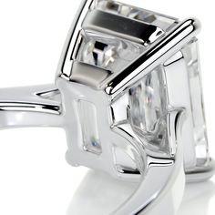 a close up view of a diamond ring