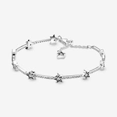 Stars Bracelet, Pandora Star, Celestial Stars, The Bangles, Bracelet Pandora, Jewelry Accessories Ideas, Jewelry Lookbook, Star Bracelet, Bead Charm Bracelet