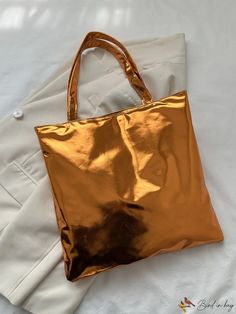 Large Handbag, Leather Totes, Adventure Style, New Chic, Handbag Women, Orange Bag, Simple Chic, Party Bag, Shoulder Tote Bag