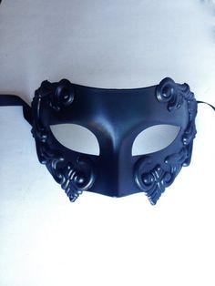 Mens masquerade mask Colombina mask style Mens Venetian Masquerade Mask Roman Gladiator Masks for Ma Medieval Black Costume Mask, Medieval Black Mask For Costume, Black Medieval Masquerade Mask, Medieval Black Masquerade Mask, Gothic Masks And Prosthetics For Carnival Theater, Medieval Black Mask For Masquerade, Medieval Style Black Masquerade Mask, Medieval Black Masks For Halloween, Gothic Masks For Mardi Gras Theater